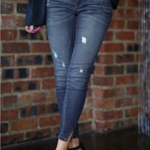 KanCan Split Ankle Dark Wash (size 11/29)